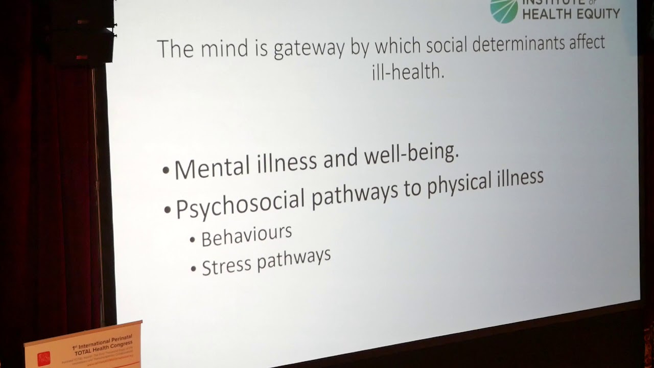 Equity from the start - Sir Michael Marmot | Perinatal 2018 - YouTube
