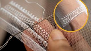 How to Embroider a Delicate Border on Tulle: High End Bridal Veil Tutorial