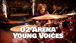 Young Voices 2024 - Drum Solo - O2 Arena - Purple Ludwig Vistalight