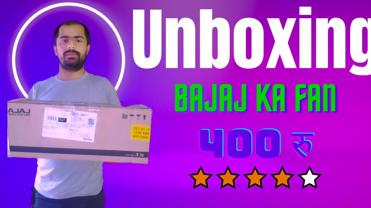 unboxing Flipkart product || unboxing FAN || unboxing product || Bajaj ...