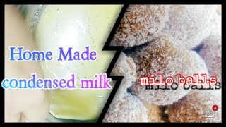 How to make condensed milk with Cremora & Milo balls using the Cremora condensed milk