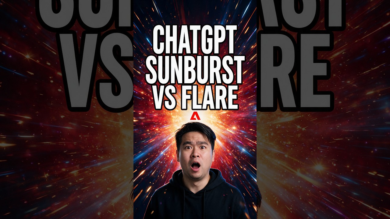 GPT Images Sunburst vs Flare - Adobe Firefly