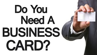 4 Reasons You Need A Business Card | The Importance of Business Cards For Professional Men Video
