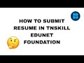 How to complete project submission in edunet foundation