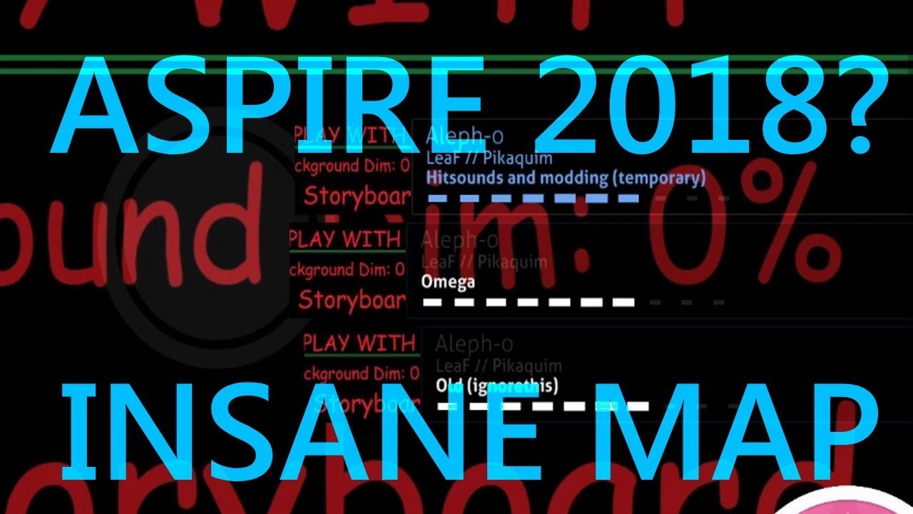 ASPIRE 2018? LeaF - Aleph-0 (Omega) (osu! STREAM HIGHLIGHT)