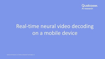 Real time neural video decoding on a mobile device