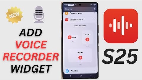 🎙️How to Add Voice Recorder Widget to Home Screen on Galaxy S25/S25+/Ultra