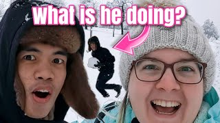 What is my Filipino husband doing? / AMWF couple lovestory / Life in Switzerland