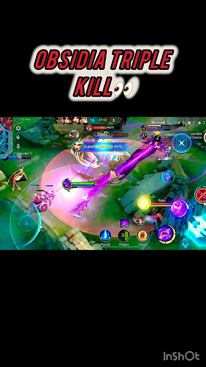 Obsidia gameplay triple kill mobile legend #mobilelegends #mlbb #mlbbgameplay #mlbbheroes #mlbb