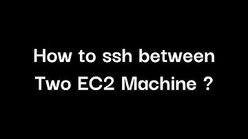 How to ssh from one Linux EC2 instance to other Linux EC2 instance