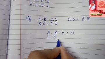 Ratio and proportion  Trick find A:B:C:D easily