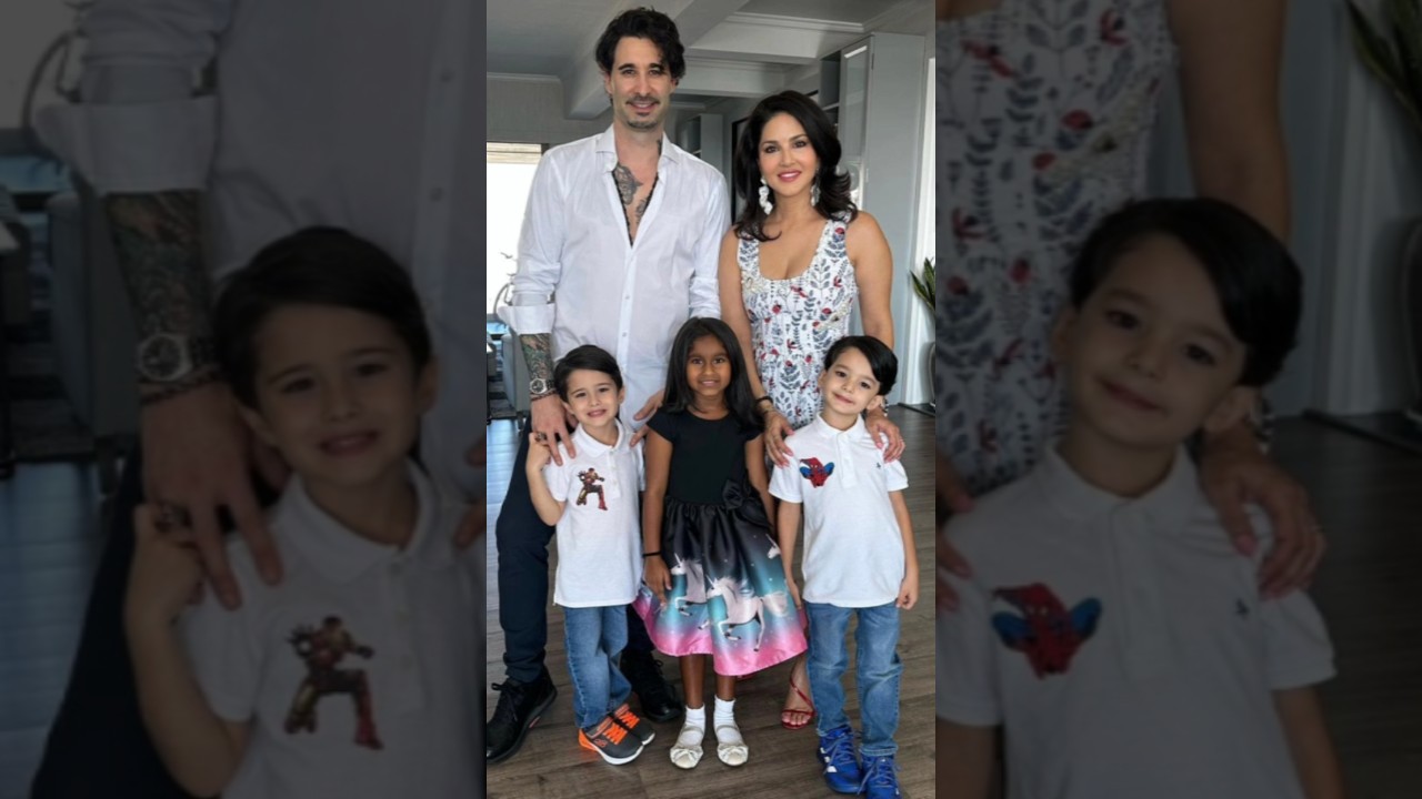 Sunny leone with family ♥️😉