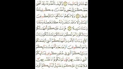 سورة النساء الآيات ( 20 ـ 23 ) ماهر المعيقلي صفحة (81 )