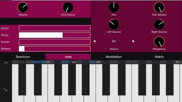Spectrum Synthesizer AUv3 iOS Demo