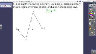 AG - Video Notes 1.8.1 (Proving the Vertical Angles Theorem)