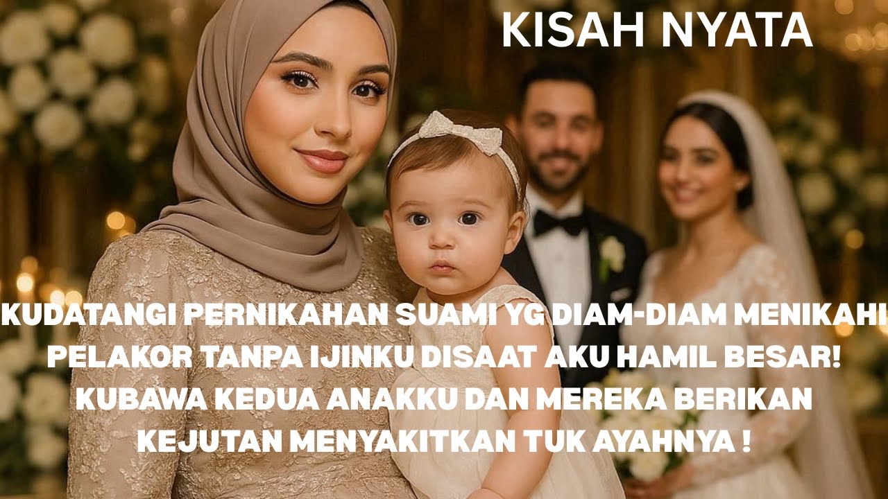 KUDATANGI NIKAHAN SUAMI DG PLAKOR YG DIAM-DIAM POLIGAMI SAAT AKU HAMIL BESAR&KUBAWA 2 ANAK BALITAKU!