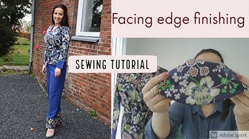 Easy sewing Tutorial #facing edge finishing! Beautiful garments also on the inside!