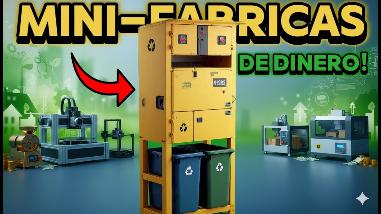 Los 6 Mejores Negocios con Máquinas de Reciclaje Pequeñas — Fáciles de Conseguir y Super Rentables