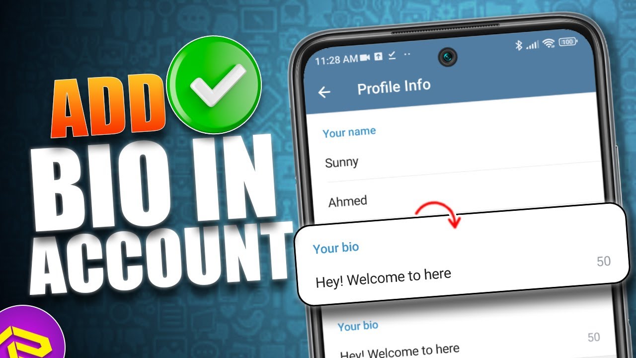 How to Add Bio on Telegram Account on Android | Create Telegram Profile ...