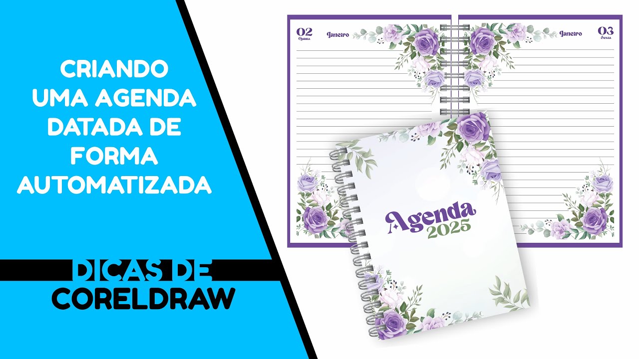 COMO FAZER AGENDA DATADA COM PÁGINAS AUTOMATIZADAS NO CORELDRAW