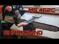 This is how I sharpen a chainsaw