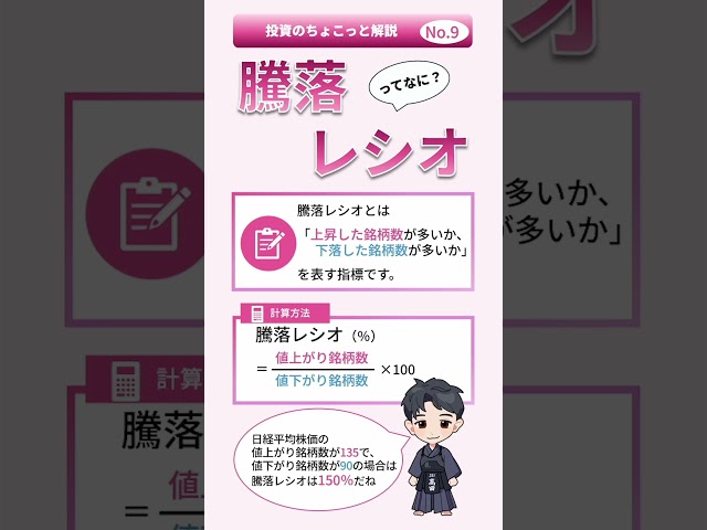 【SBI証券】騰落レシオって何？​|ちょこっと解説