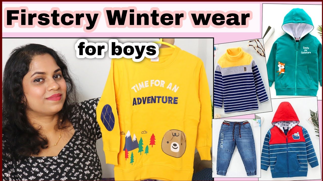 Firstcry Winter Clothing Haul Baby Boy Clothes Shopping Snigdha's Passion YouTube