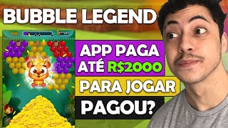 NOVO APLICATIVO BUBBLE LEGEND 2021 PAGA MESMO DE VERDADE OU NÃO, É