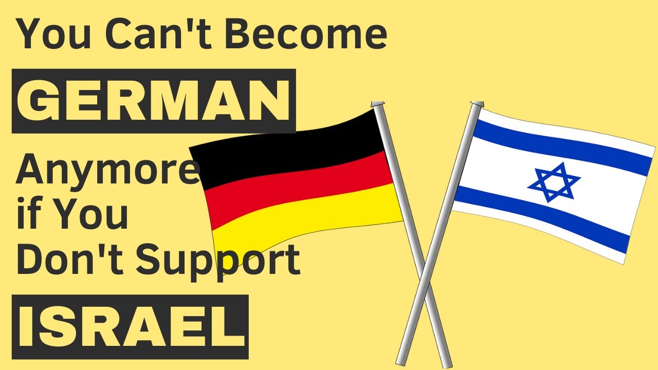 You Can't Become German Anymore if You Don't Support Israel - Jeremy Gimpel