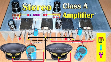 Diy Heavy Bass Amplifier STEREO With C5200 & A1943 Transistor | Output Capacitor | Class A