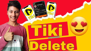 Tiki app se account delete kaise kare ❓ How 🤔to delete tiki account #tech #shorts