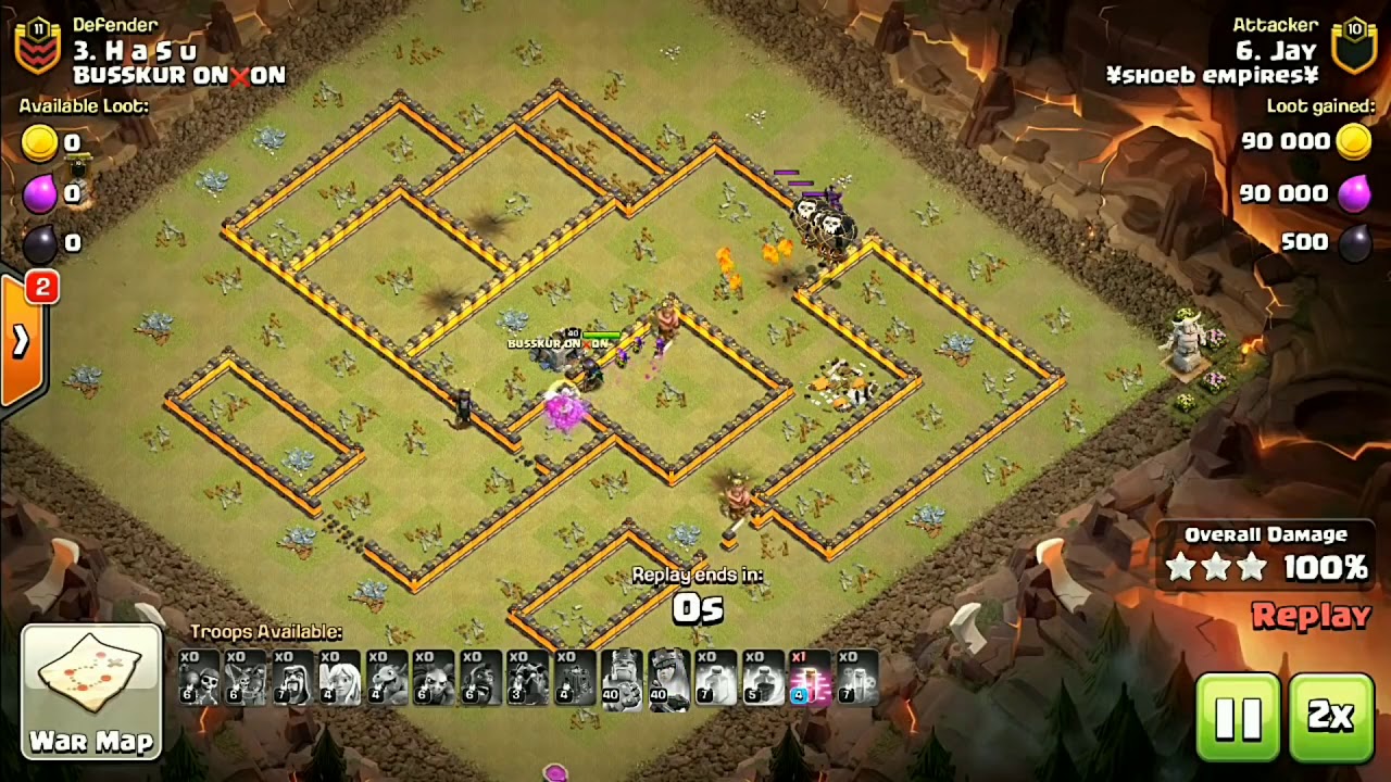 Th10 Pro Attack Strategies - Best Th10 War  Attacks - Best Attacks on Clash Of Clans