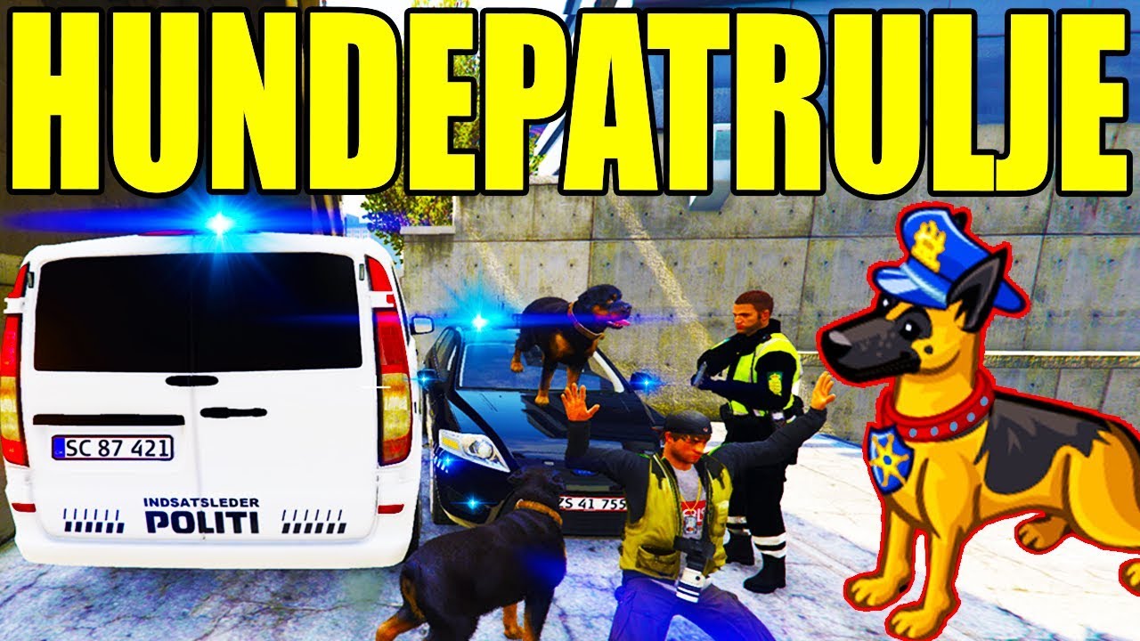 POLITIHUND STOPPER RØVERI / HJEMMERØVERI - HUNDEPATRULJE - GTA V LSPD:FR - DANSK POLITI [#93]