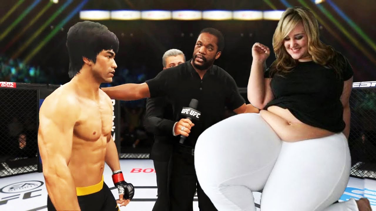PS5 Bruce Lee vs. Courtney Mina Fat Model (EA Sports UFC 4) YouTube