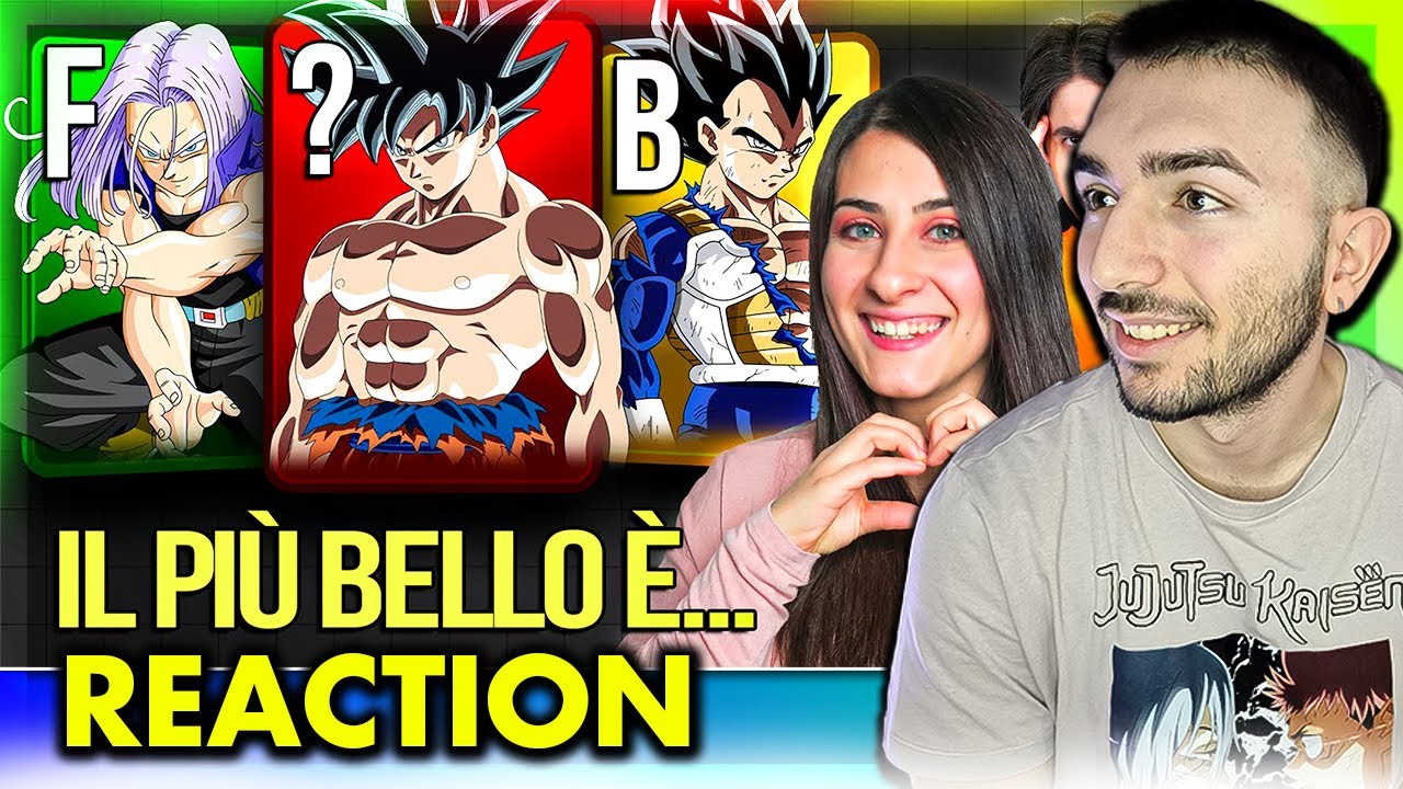 REAGISCO ALLA TIER LIST MIGLIORI RAGAZZI DI DRAGON BALL DI GIOSEPHTHEGAMER