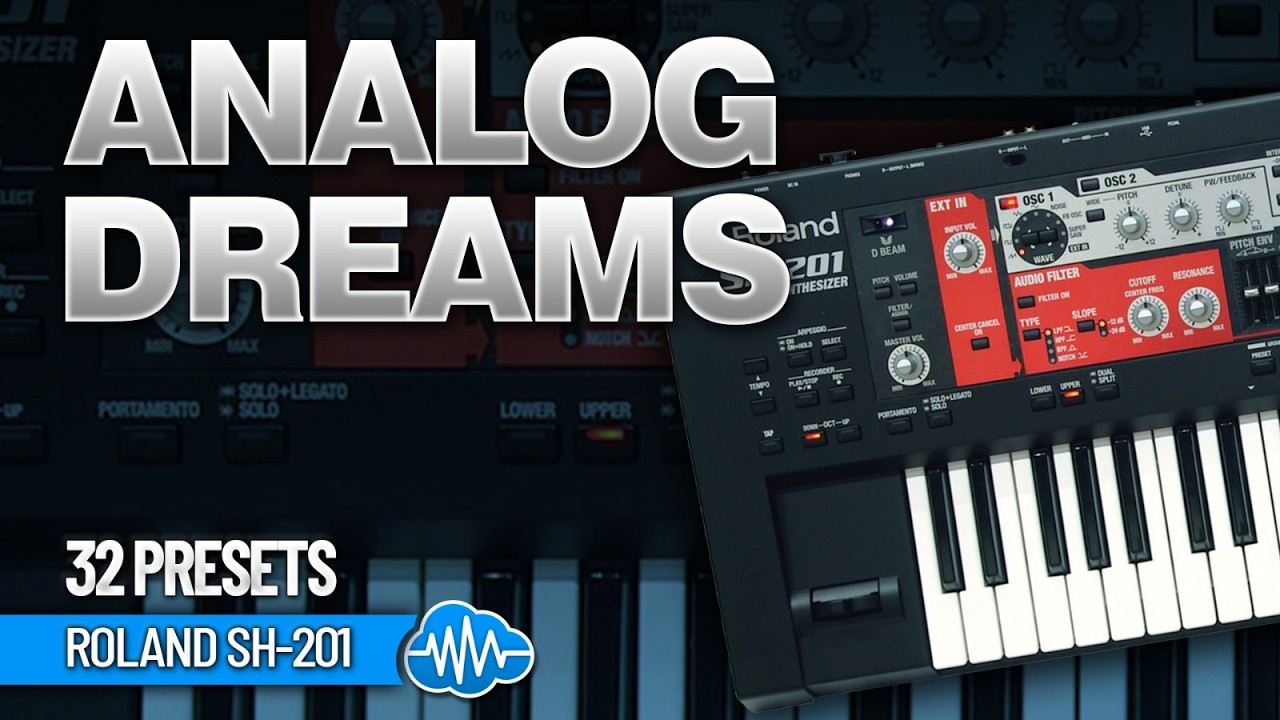 ROLAND SH-201 ♫ 32 Custom Sounds ▻ ANALOG DREAMS - YouTube