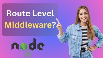 Route level middleware In Node JS