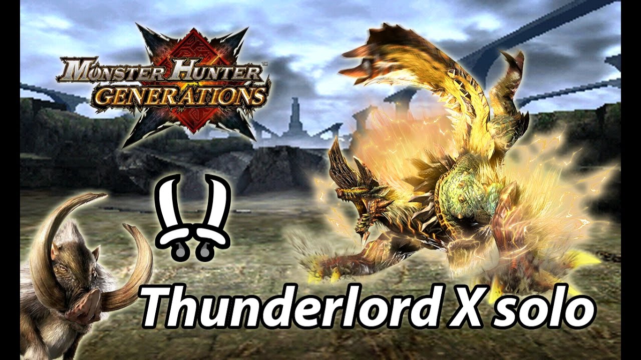 MHGen Lv10 Thunderlord Zinogre solo (Striker Dual Blades) - 4'50