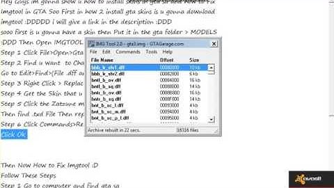 How to Install Skins + Fix IMGTOOL | By SampGamer | For Gta Sa |