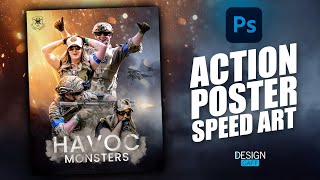 Action Poster Speed Art in Photoshop
