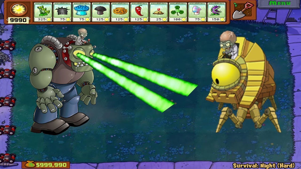 All Pea PvZ vs All Pea PvZ 2 vs Dr. Zomboss Challenge Plants vs Zombies ...