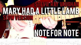 Mary Had A Little Lamb Stevie Ray Vaughan Guitar Lessons With Tabs Only Slow Version Joe Santelli