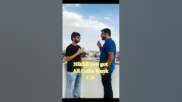 AIR 1, GATE DA 2025, Nikhil - GO Classes Complete Course Enrolled Student for GATE DA Prep