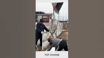 Cement board fence installation process  #farmfence #fabricatedfence #smartwork #goodtools