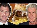 Bobby Flay Vs. Anthony Bourdain: Whose Biscuits & Gravy Is Better?