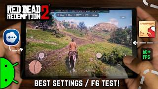 Red Dead Redemption 2 (RDR2) On Snapdragon 8+ Gen1, 12GB RAM - GameHub V6 FG FPS TEST!