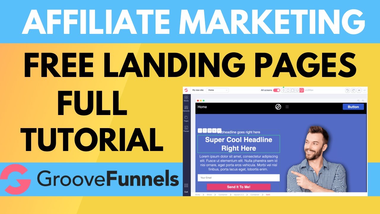 How to create a free landing page for Affiliate Marketing