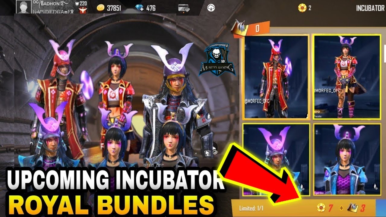 Free fire upcoming incubator bundle 2020 | free fire new next incubator bundle 2020 |