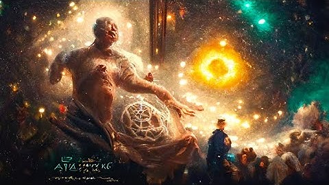 Starryai ( AI Generated artwork&animation ) astral body ascension from a dark dystopian world