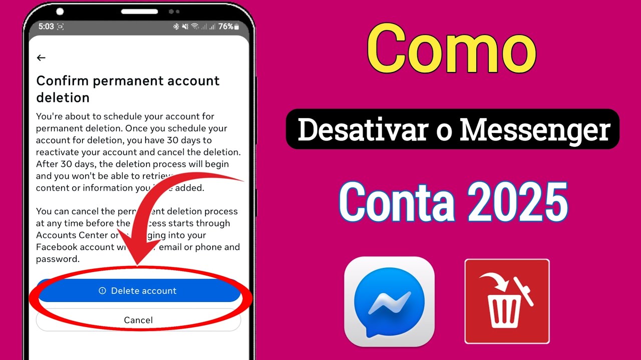 Como Desativar Conta do Messenger em 2025 || Como Excluir Conta do Messenger